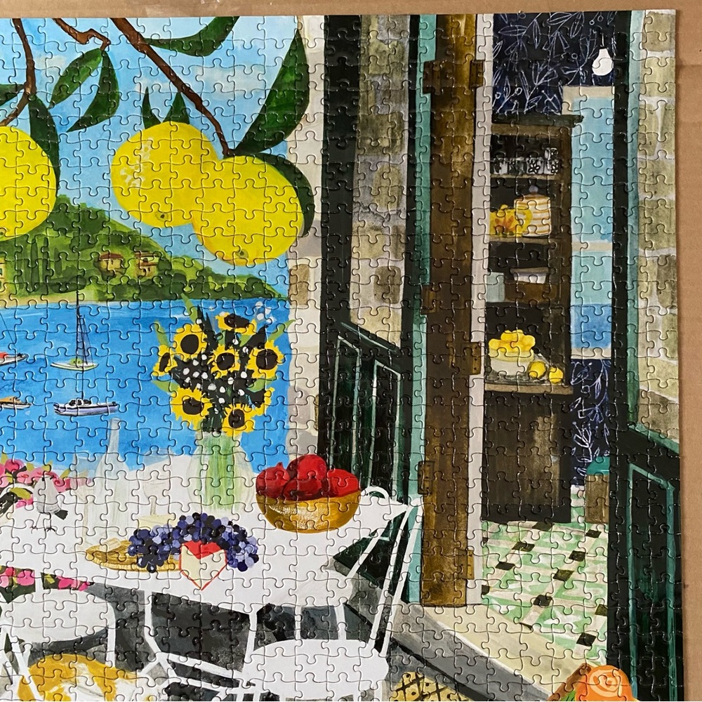 Eeboo Jigsaw Puzzle Cats in Positano 1000 Pieces Complete - Picture 8 of 12